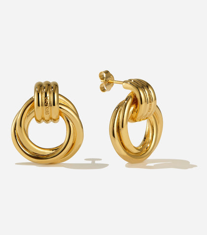 BRUNA The Label Earrings 18k Gold Vermeil Tuscany Loop Earrings