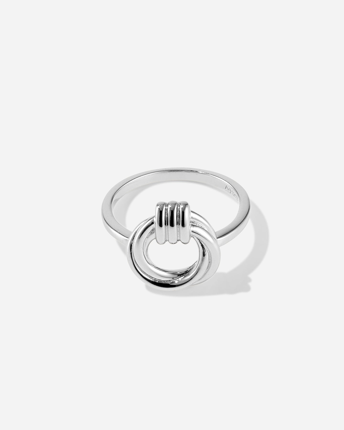 BRUNA The Label Ring 925 Sterling Silber / 52 Tuscany Loop Ring