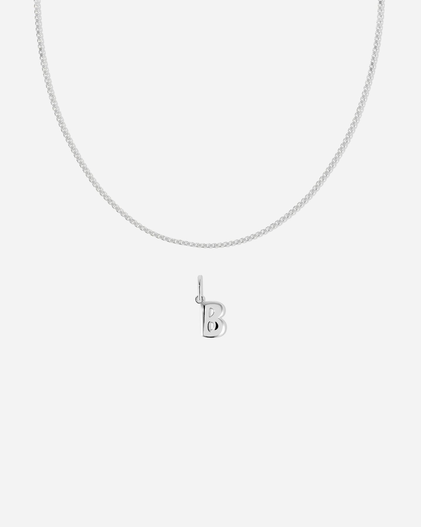 BRUNA The Label Sets B / 925 Sterling Silber Veneziana Bubble Letter Set