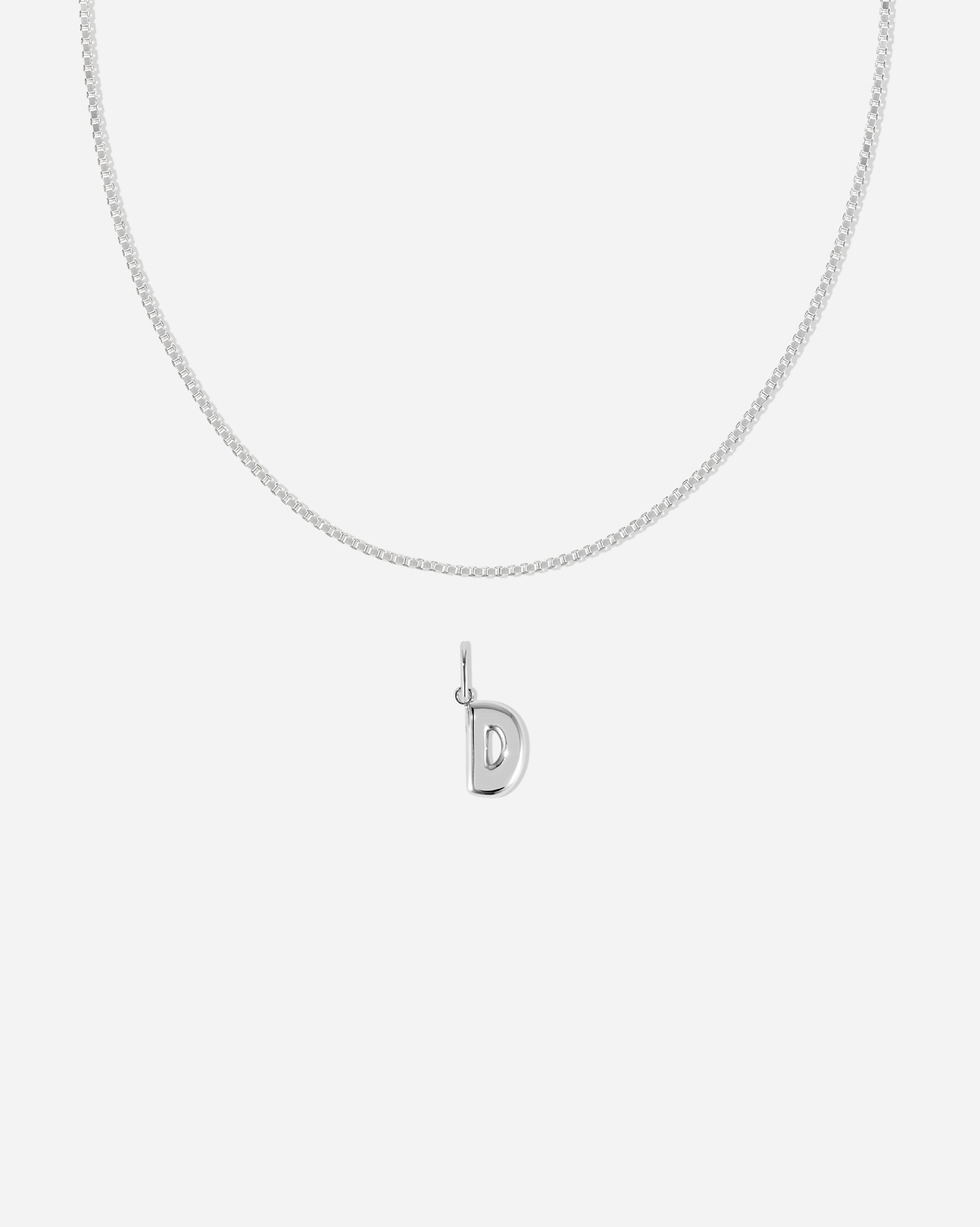 BRUNA The Label Sets D / 925 Sterling Silber Veneziana Bubble Letter Set