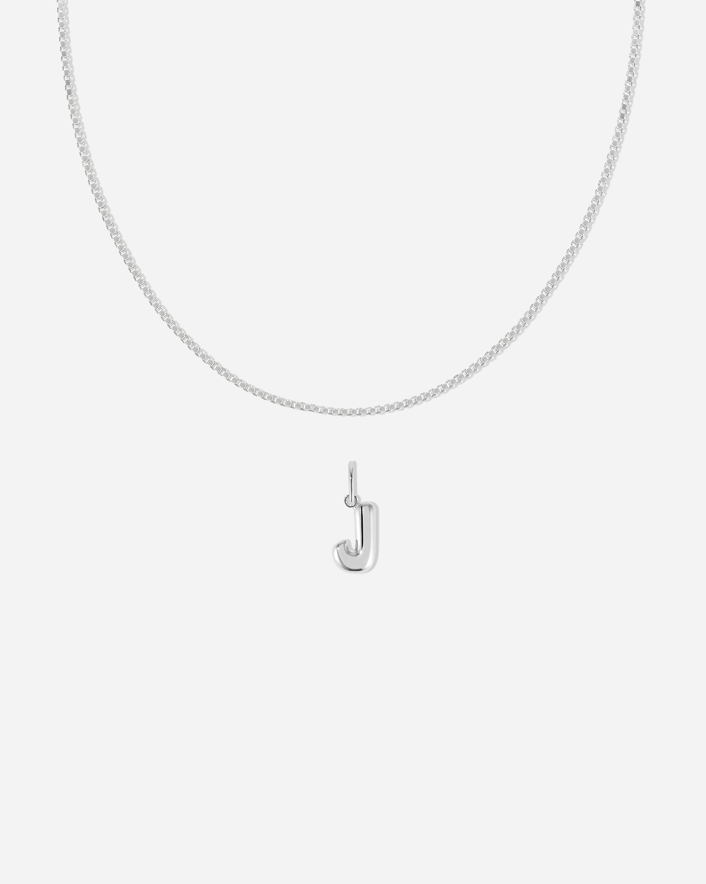 BRUNA The Label Sets J / 925 Sterling Silber Veneziana Bubble Letter Set