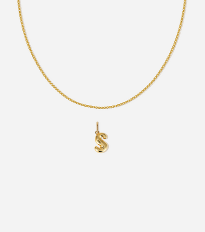 BRUNA The Label Sets S / 18k Gold Vermeil Veneziana Bubble Letter Set