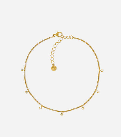 BRUNA The Label Anklet 18k Gold Vermeil / Topaz Verdon Anklet