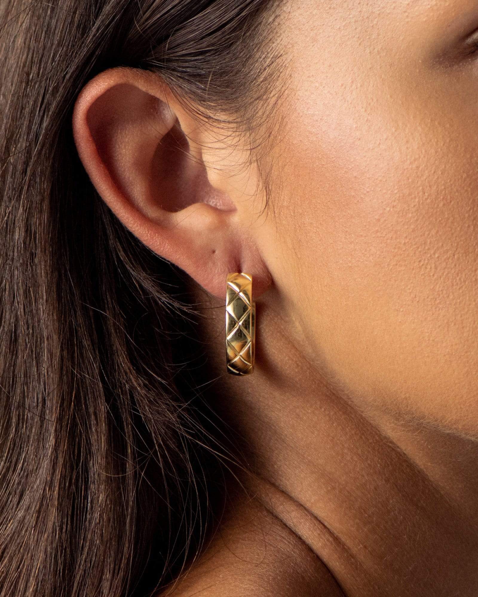 BRUNA The Label Earrings 18k Gold Vermeil / No Gems Eze Earrings