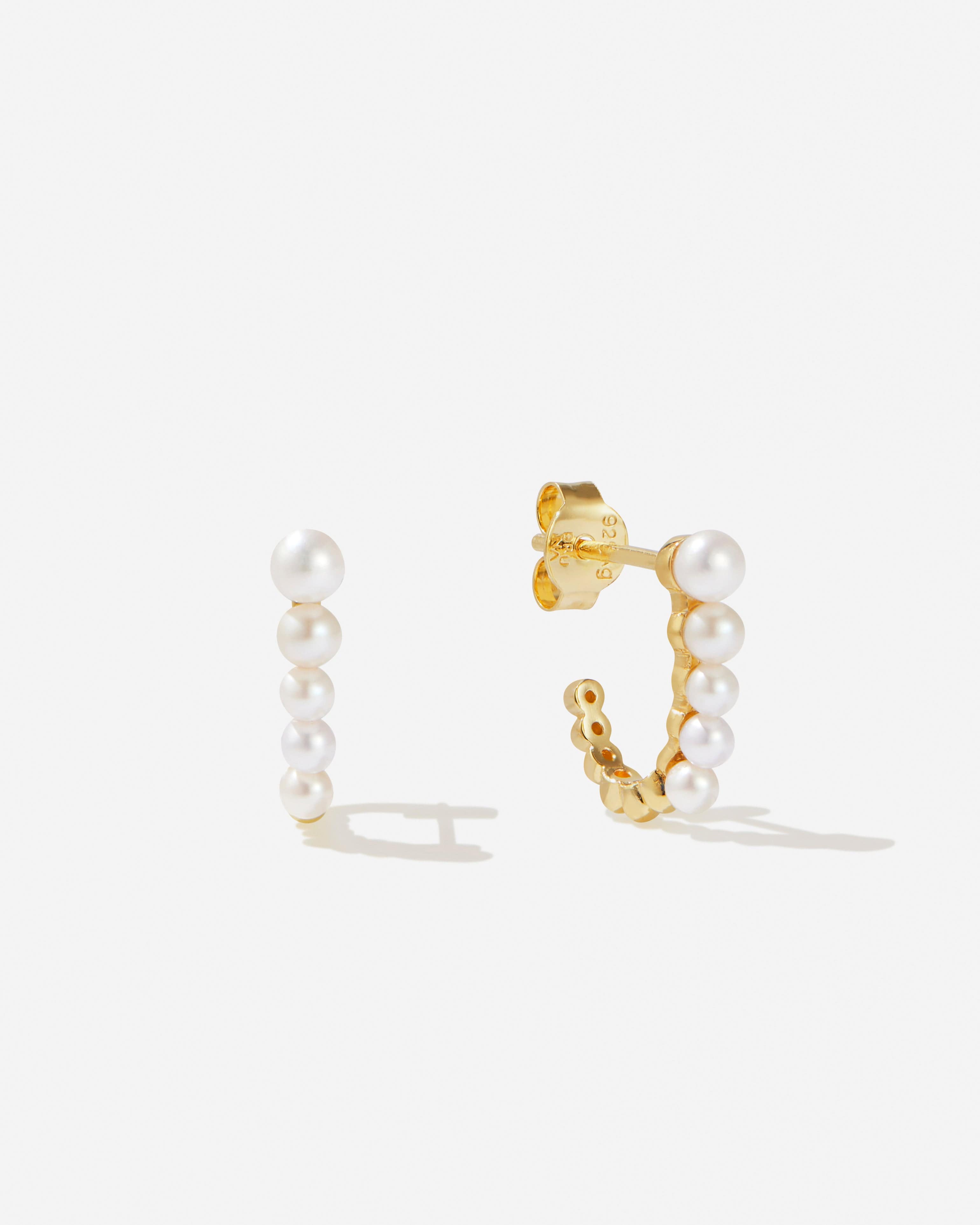 BRUNA The Label Earrings 18k Gold Vermeil / Perlen Formentera Earrings