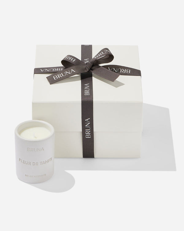 Gift Wrapping + Fleur De Tahiti scented candle