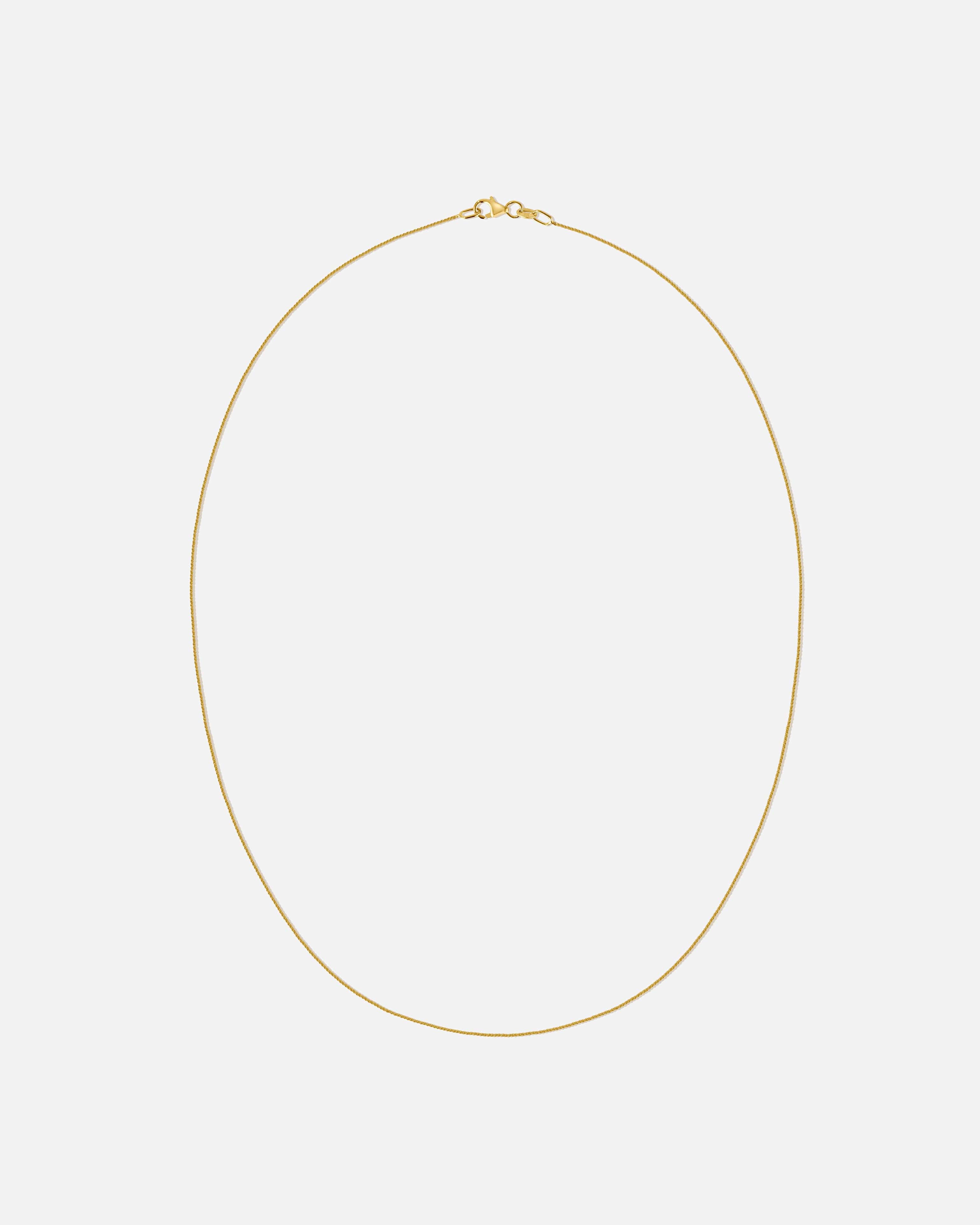 BRUNA The Label Necklace 14k Massivgold / No Gems Lille Chain