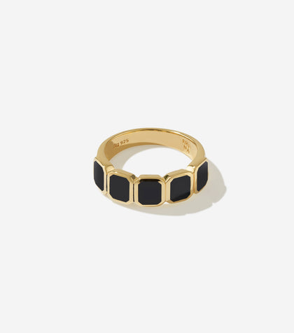 BRUNA The Label Ring 18k Gold Vermeil / 52 / Black Onyx Nerano Ring