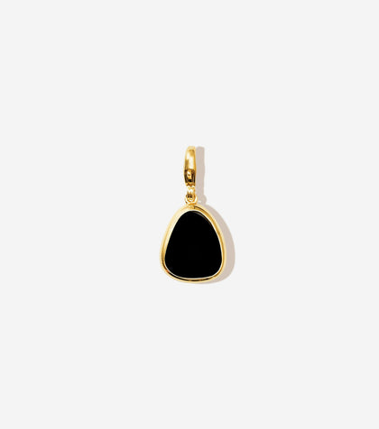 BRUNA The Label Charm 18k Gold Vermeil / Black Onyx Ohana Onyx Charm