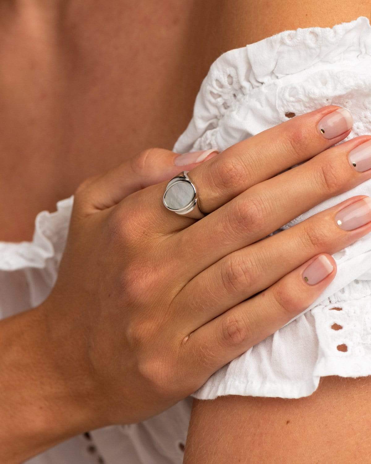 BRUNA The Label Ring Puglia Pearl Ring