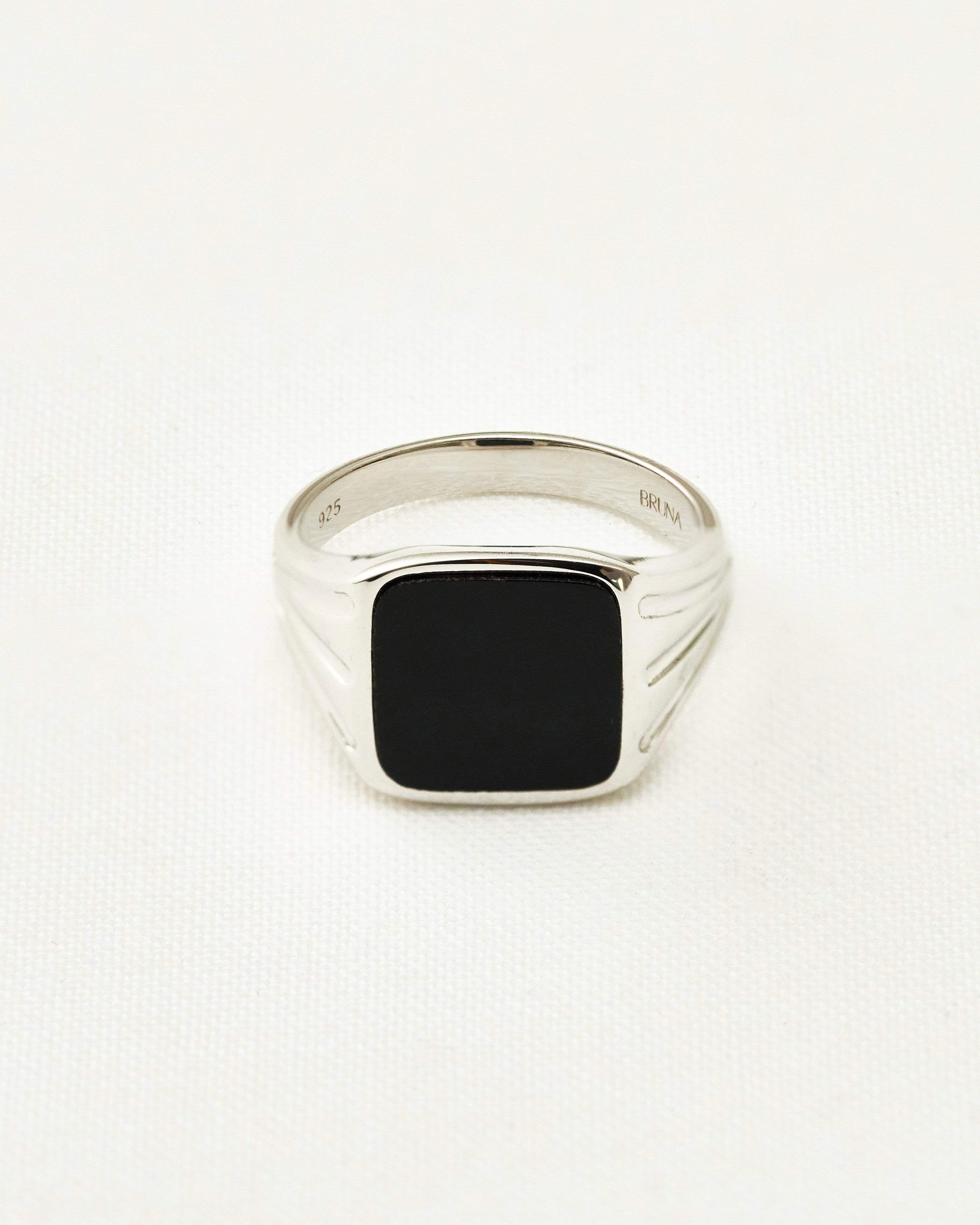 BRUNA The Label Ring 925 Sterling Silber / 52 / Black Onyx Mathilda Ring Onyx