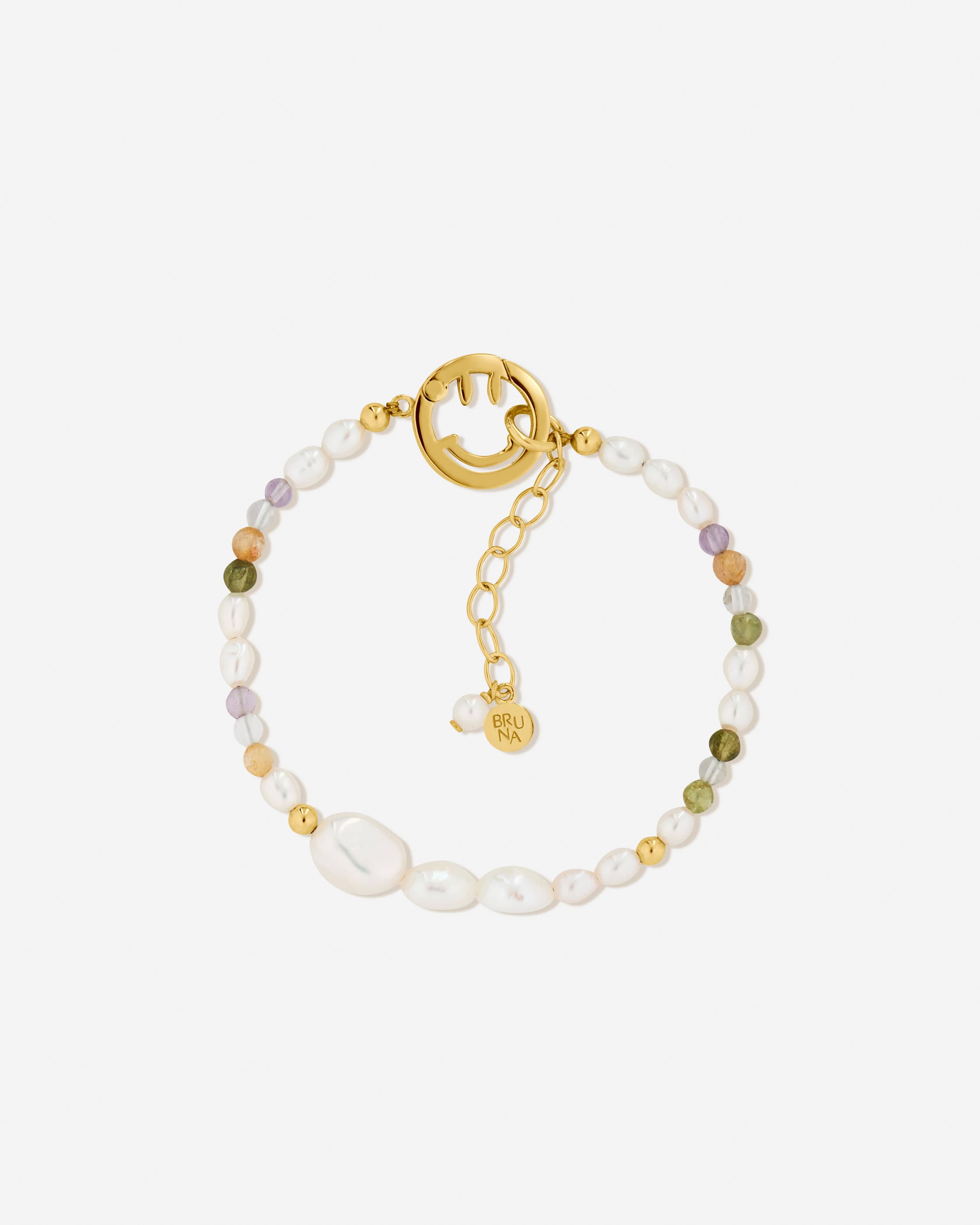 BRUNA The Label Bracelet 18k Gold Vermeil / Perlen Sicily Bracelet