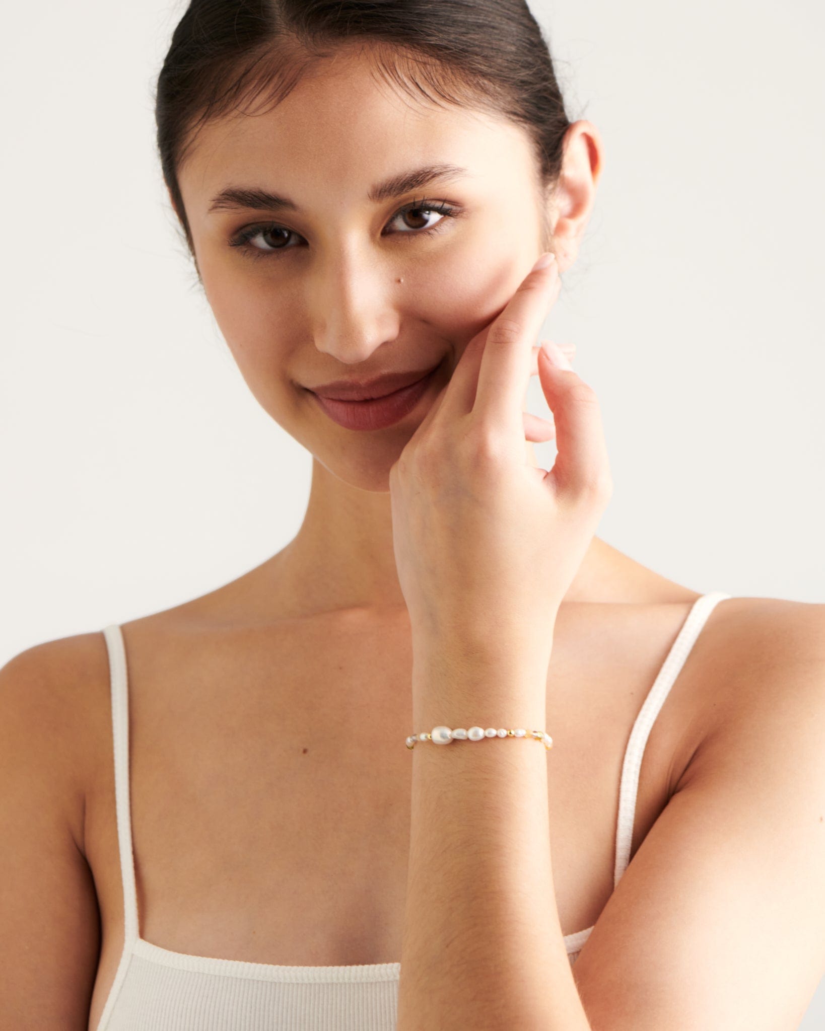 BRUNA The Label Bracelet 18k Gold Vermeil / Perlen Sicily Bracelet